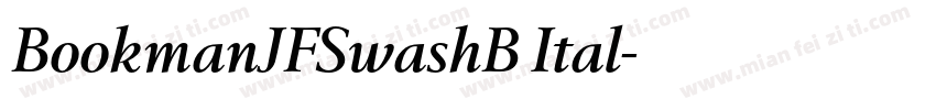 BookmanJFSwashB Ital字体转换